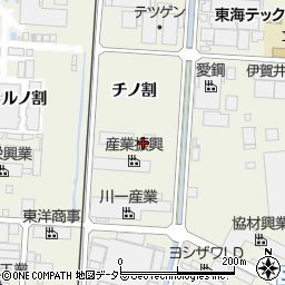 愛知県東海市南柴田町チノ割周辺の地図