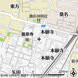 三重県桑名市本願寺191周辺の地図