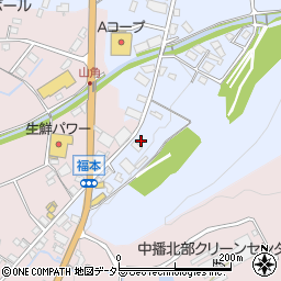 兵庫県神崎郡神河町粟賀町266周辺の地図