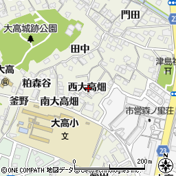 愛知県名古屋市緑区大高町西大高畑29周辺の地図
