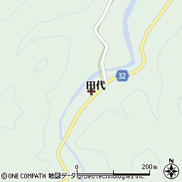 愛知県設楽町（北設楽郡）神田（田代）周辺の地図