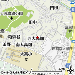 愛知県名古屋市緑区大高町西大高畑31周辺の地図