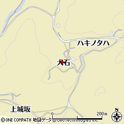 愛知県豊田市豊松町犬石周辺の地図