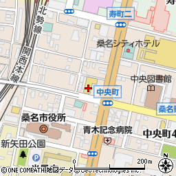 三重県桑名市中央町1丁目24周辺の地図