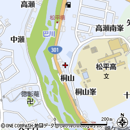 愛知県豊田市鵜ケ瀬町（桐山）周辺の地図