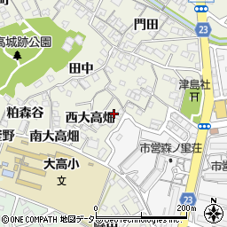 愛知県名古屋市緑区大高町西大高畑38周辺の地図