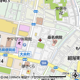 三重県桑名市新築町周辺の地図