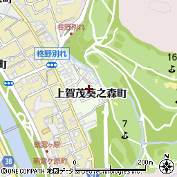 京都府京都市北区上賀茂葵之森町周辺の地図