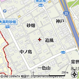 愛知県名古屋市緑区大高町追風24-4周辺の地図