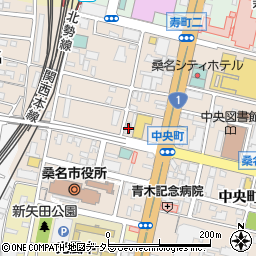 三重県桑名市中央町1丁目29周辺の地図