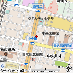 松屋桑名店周辺の地図