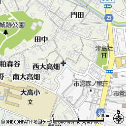 愛知県名古屋市緑区大高町西大高畑63周辺の地図