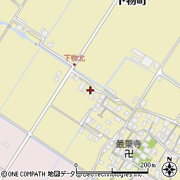 滋賀県草津市下物町597-1周辺の地図