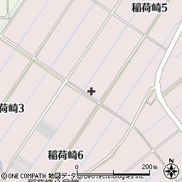愛知県弥富市稲荷崎周辺の地図