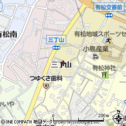 愛知県名古屋市緑区有松町大字有松三丁山周辺の地図