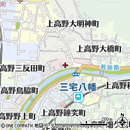 京都府京都市左京区上高野北川原町周辺の地図