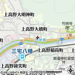 京都府京都市左京区上高野大橋町2周辺の地図