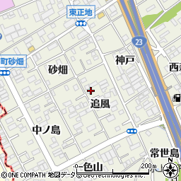 愛知県名古屋市緑区大高町追風33周辺の地図