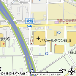 ハニーズ丹波篠山店周辺の地図