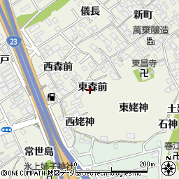 愛知県名古屋市緑区大高町（東森前）周辺の地図