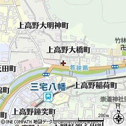 京都府京都市左京区上高野大橋町8周辺の地図