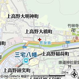 京都府京都市左京区上高野大橋町4周辺の地図