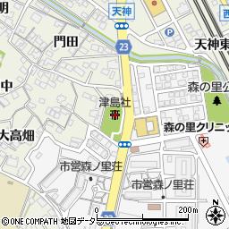 津島社周辺の地図