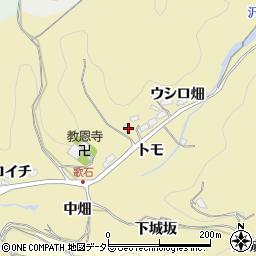 愛知県豊田市豊松町（西ケ入）周辺の地図