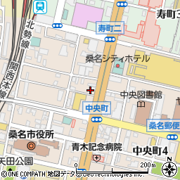 三重県桑名市中央町1丁目18周辺の地図