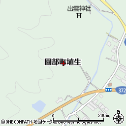 京都府南丹市園部町埴生周辺の地図
