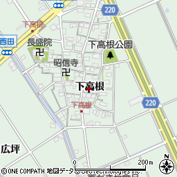 愛知県豊明市沓掛町（下高根）周辺の地図