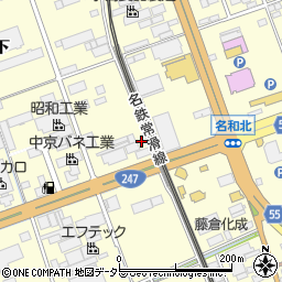 愛知県東海市名和町二番割中周辺の地図