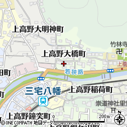 京都府京都市左京区上高野大橋町10周辺の地図