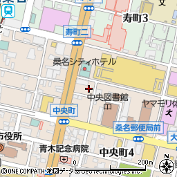 三重県桑名市中央町3丁目56周辺の地図