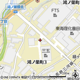 愛知県豊田市鴻ノ巣町周辺の地図