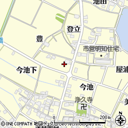 愛知県みよし市明知町豊周辺の地図