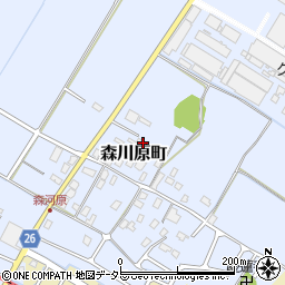 滋賀県守山市森川原町256周辺の地図