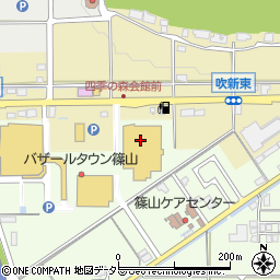 バザールタウン篠山・ＳＴＯＣＫ館周辺の地図