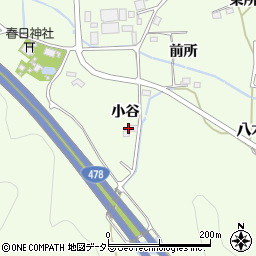 京都府南丹市八木町八木小谷周辺の地図