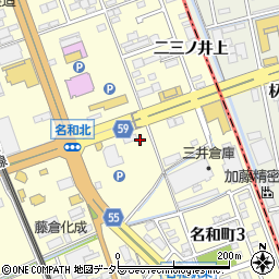 オリックスレンタカー東海名和店周辺の地図