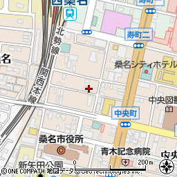 三重県桑名市中央町1丁目51周辺の地図