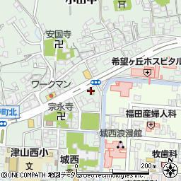 すき家津山小田中店周辺の地図