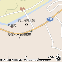 愛知県設楽町（北設楽郡）清崎（中田）周辺の地図