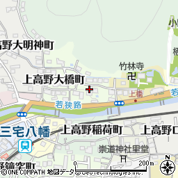 京都府京都市左京区上高野川原町周辺の地図