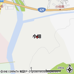 岡山県美作市小畑周辺の地図