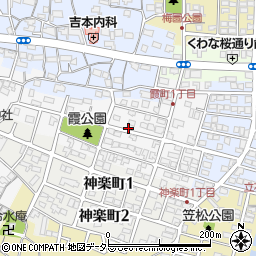 三重県桑名市霞町周辺の地図