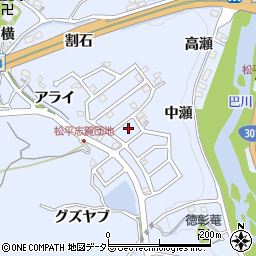 愛知県豊田市松平志賀町マゴイチ周辺の地図