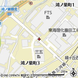 愛知県豊田市鴻ノ巣町2丁目周辺の地図