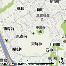 愛知県名古屋市緑区大高町東森前26周辺の地図