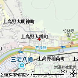 京都府京都市左京区上高野大橋町15周辺の地図